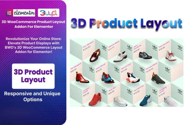 3D WooCommerce Product Layout addon for Elementor banner