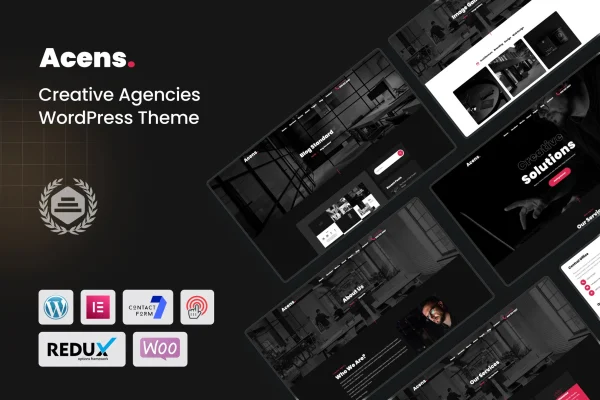 Acens creative agency WordPress theme preview