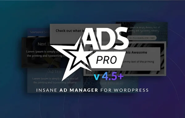 ADS PRO WordPress advertising manager plugin banner