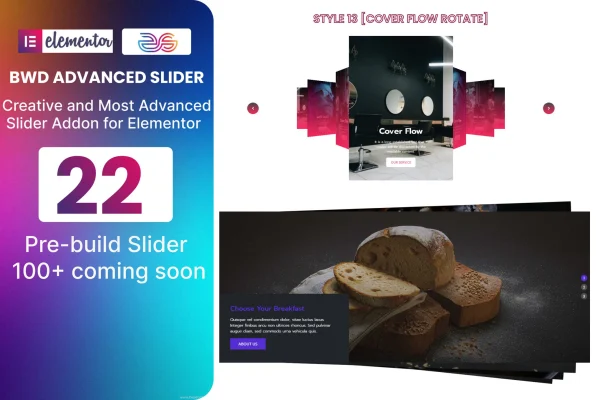 Advanced Effective Slider plugin banner for Elementor