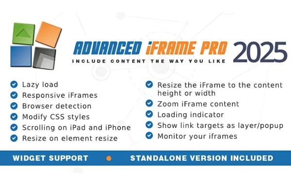 Advanced iFrame Pro plugin banner