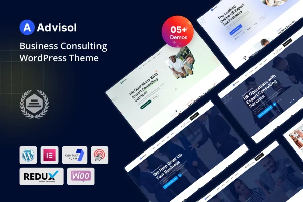 Advisol business consulting WordPress theme preview