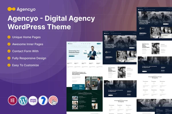 Agencyo digital agency WordPress theme preview
