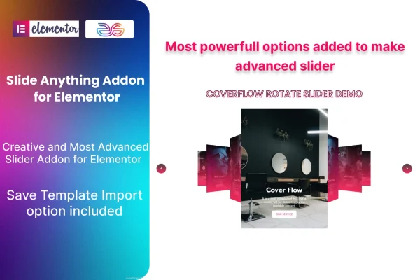Anything Slide addon for Elementor plugin banner
