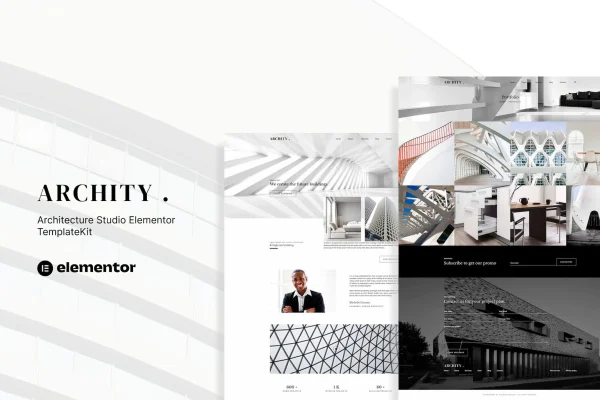 Archity architecture studio Elementor template kit preview