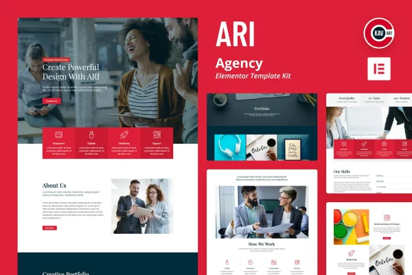 ARI Agency Template Kit for Elementor cover image