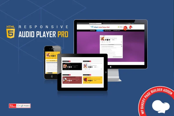 Audio Player PRO HTML5 audio player addon for WPBakery banner