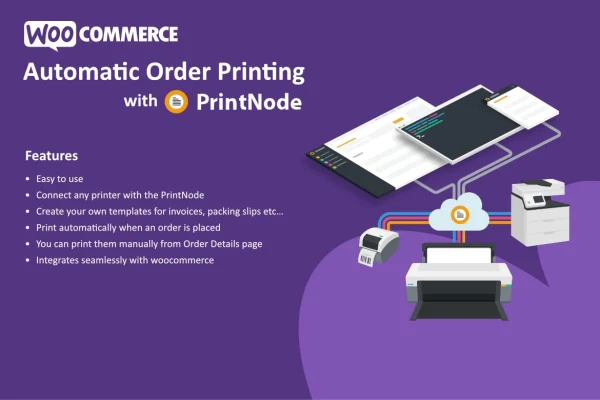Automatic Order Printing for WooCommerce plugin banner