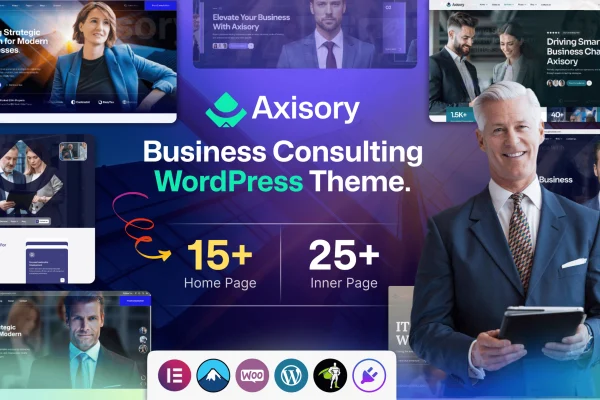 Axisory business consulting WordPress theme preview