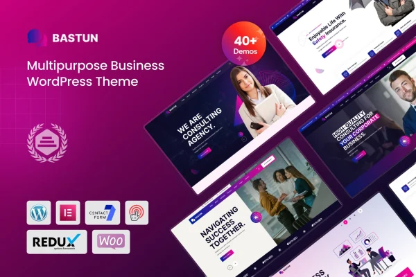 Bastun multipurpose business WordPress theme preview