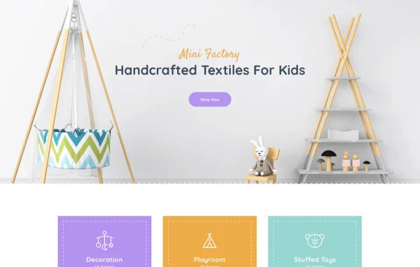 Bimba WordPress theme cover showing a handmade craft store layout