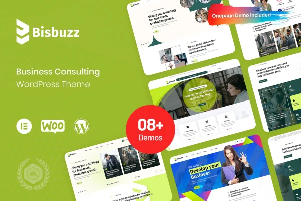 Bisbuzz business consulting WordPress theme preview