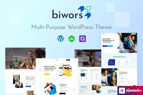 Biwors multipurpose WordPress theme cover image