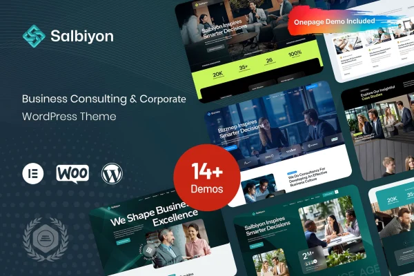 Bizznep business consulting WordPress theme preview