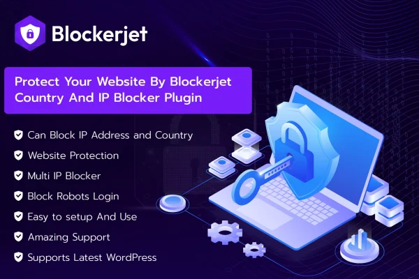 Blockerjet IP and country blocking WordPress plugin banner