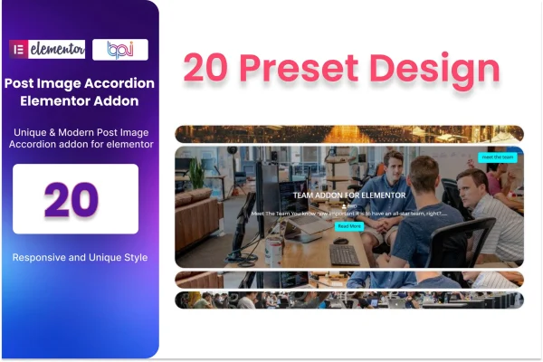 Blog Post Image Accordion addon for Elementor banner