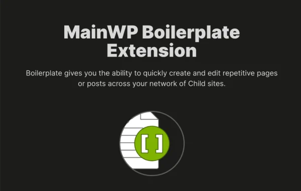 MainWP Boilerplate Extension plugin banner