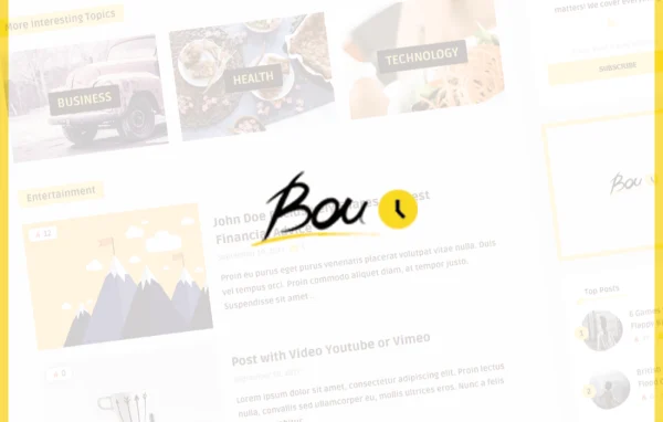 Bouplay WP personal news and magazine WordPress theme preview