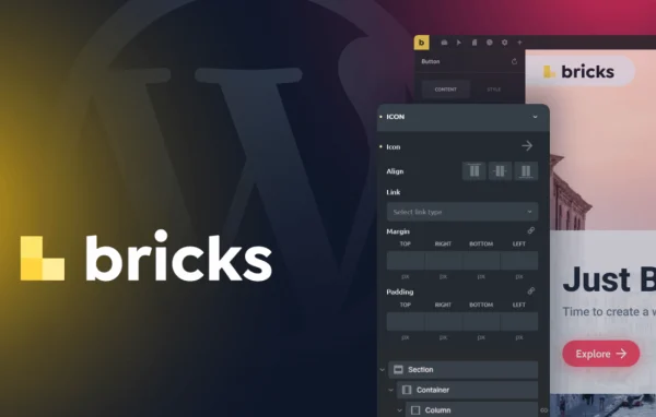 Bricks Theme visual builder banner