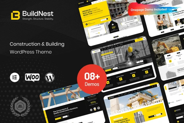 Buildnest construction WordPress theme preview