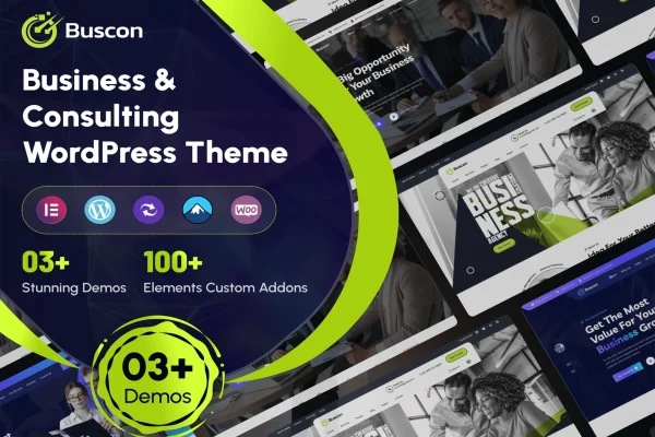 Buscon consulting business WordPress theme preview