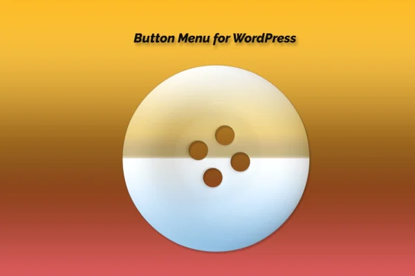 Button Menu - Pro plugin banner showing navigation menus styled as buttons
