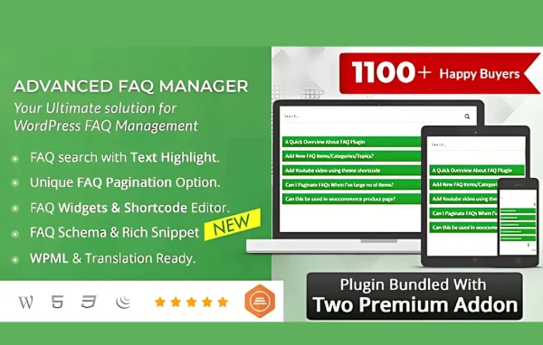 BWL Advanced FAQ Manager plugin banner