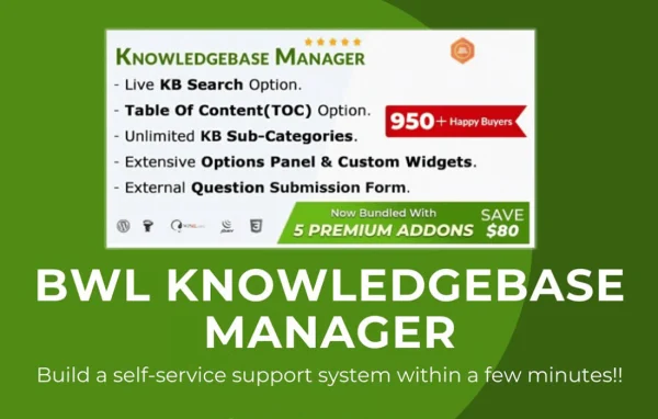 BWL Knowledge Base Manager plugin banner