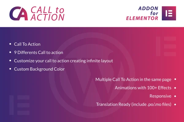 Call To Action for Elementor plugin banner