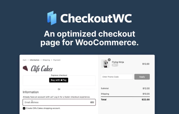 CheckoutWC WooCommerce checkout plugin banner