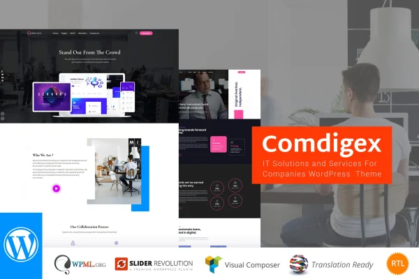Comdigex IT solutions and services WordPress theme preview