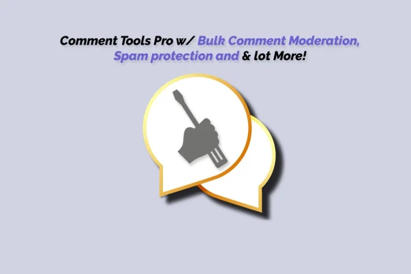 Comment Tools Pro WordPress plugin banner for comment moderation and spam protection