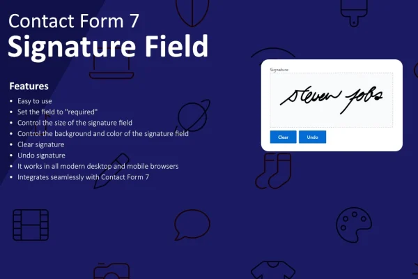 Signature Field for Contact Form 7 plugin banner