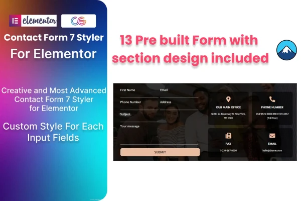 Contact Form 7 Styler addon for Elementor plugin banner