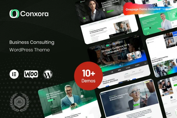 Conxora business consulting WordPress theme preview