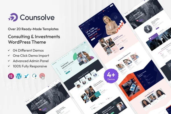 Counsolve consulting business WordPress theme preview