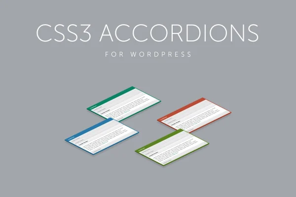 CSS3 Accordions for WordPress plugin banner