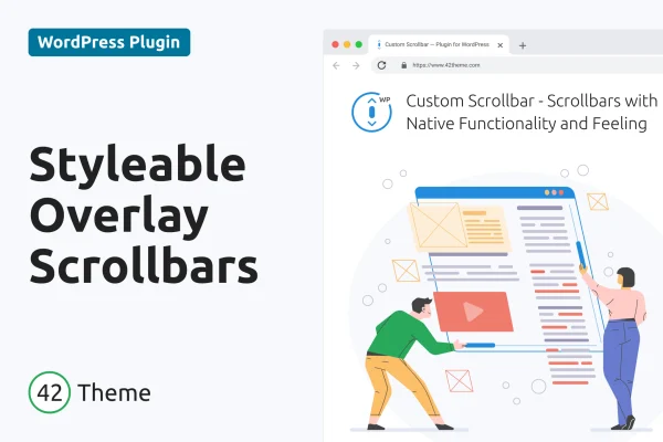 Custom Scrollbar WordPress plugin banner
