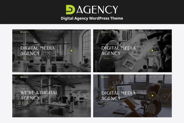 Dagency digital agency WordPress theme preview