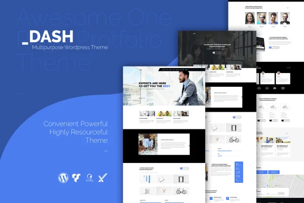 Dash creative business WordPress theme cover image