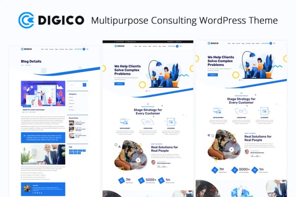 Digico multipurpose consulting WordPress theme preview