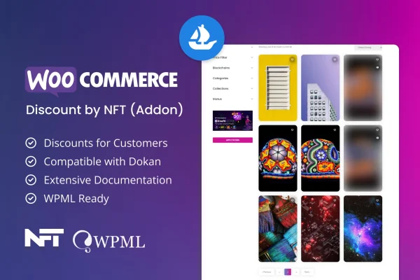 Discount by NFT for WooCommerce addon plugin banner