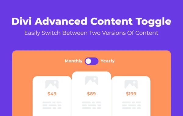 Divi Advanced Content Toggle Module plugin banner