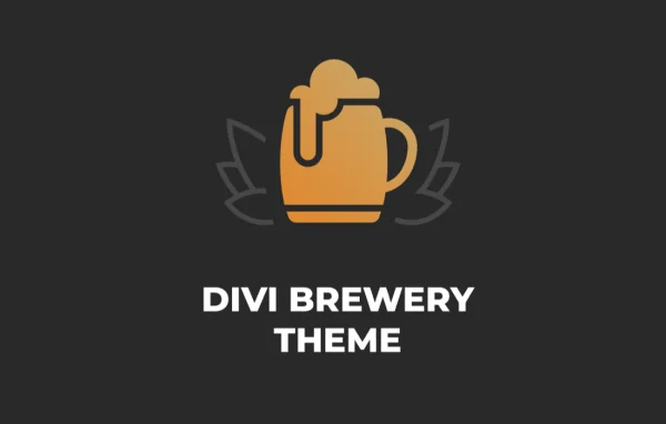 Divi Brewery child theme preview showing a brewery website homepage
