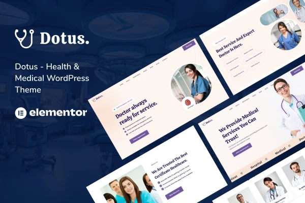 Dotus health and medical WordPress theme preview