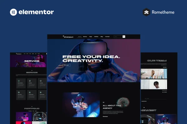 D'Urban digital agency Elementor template kit cover image