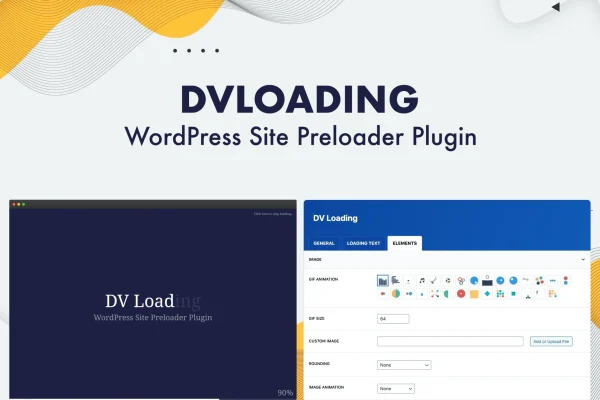 DV Loading WordPress preloader plugin banner