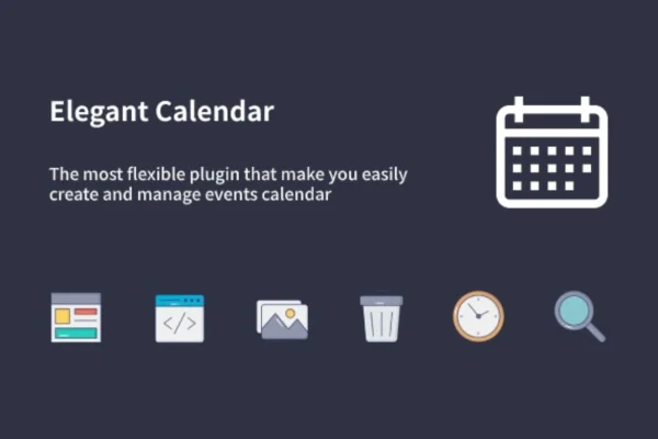 Elegant Calendar WordPress events calendar plugin banner