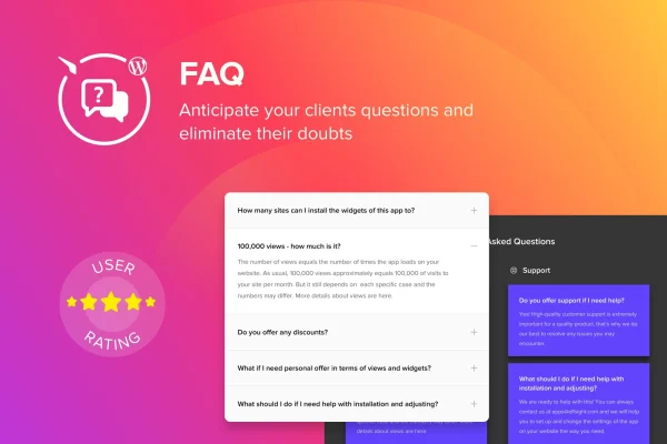 Elfsight FAQ CC accordion FAQ plugin banner