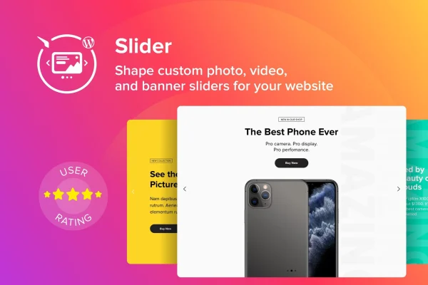 Elfsight Slider CC WordPress image slider plugin banner